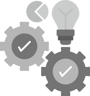 Web kullanımı için Gear Simgesi, Basit Vektör İllüstrasyonu