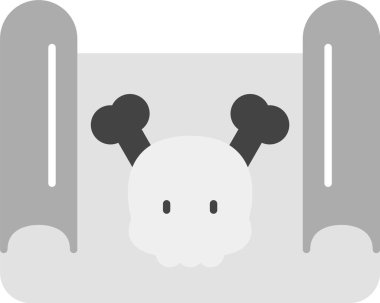 Parşömen Simgesi, Web Kullanımı için Basit Vektör İllüstrasyonu