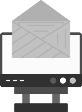 Web Kullanımı için E- posta Simgesi, Basit Vektör İllüstrasyonu