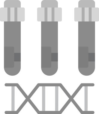 Web Kullanımı için Deney Simgesi, Basit Vektör İllüstrasyonu