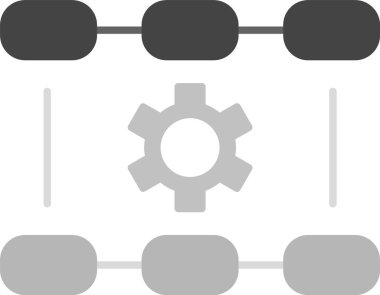 Web Kullanımı için Bağlantı Simgesi, Basit Vektör İllüstrasyonu