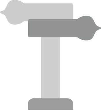 Yol İşareti Simgesi, Web Kullanımı için Basit Vektör İllüstrasyonu