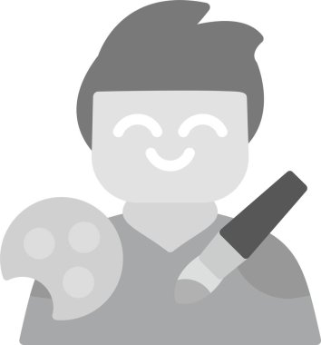 Sanat Yönetmeni Simgesi, Web Kullanımı için Basit Vektör İllüstrasyonu