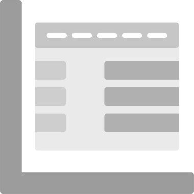 Web Kullanımı için Tarayıcı Pencere Simgesi, Basit Vektör İllüstrasyonu