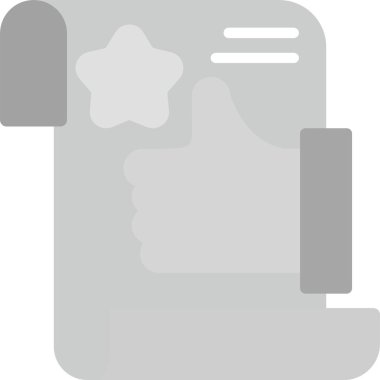 Web Kullanımı için Sözleşme Simgesi ve Basit Vektör İllüstrasyonu