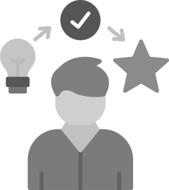 Web Kullanımı için Deneyim Simgesi, Basit Vektör İllüstrasyonu