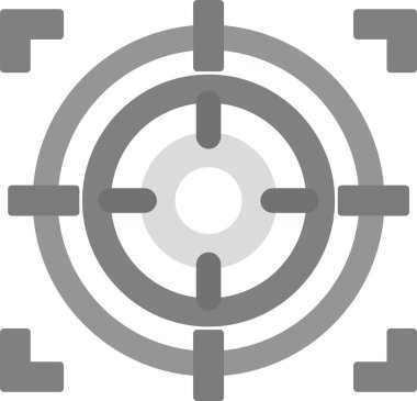 Web Kullanımı için Simge Odakla, Basit Vektör İllüstrasyonu