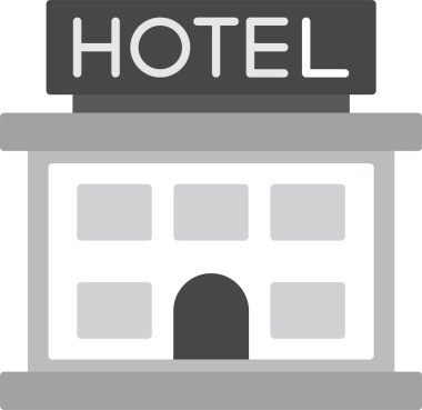 Otel Simgesi, Web Kullanımı için Basit Vektör Resimleri