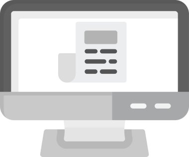 Web Kullanımı için Haber Simgesi ve Basit Vektör İllüstrasyonu