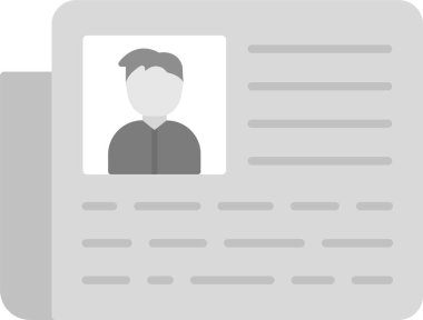 iş kartı vektör simgesi