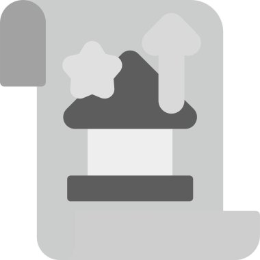 Web Kullanımı için Belge Simgesi, Basit Vektör İllüstrasyonu