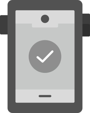 Mobilephone Simgesi, Web Kullanımı için Basit Vektör İllüstrasyonu