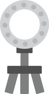 Ring Light Simgesi, Web Kullanımı için Basit Vektör İllüstrasyonu