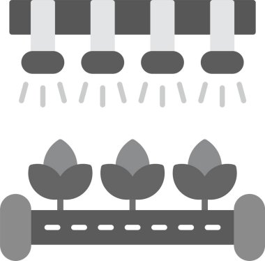 Akıllı Çiftlik Simgesi, Web Kullanımı için Basit Vektör İllüstrasyonu