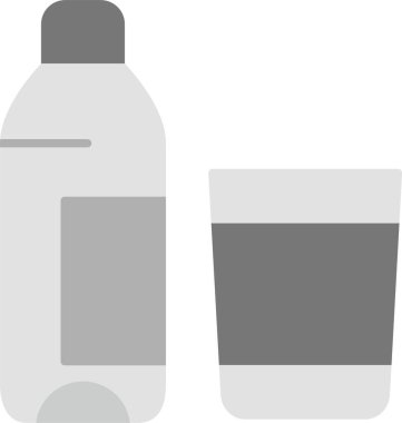 Şişe Simgesi, Web Kullanımı için Basit Vektör İllüstrasyonu