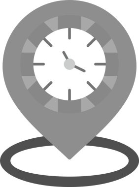 Web Kullanımı için Konum Simgesi, Basit Vektör İllüstrasyonu