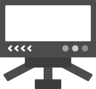 bilgisayar izleyici simgesi düz biçimli