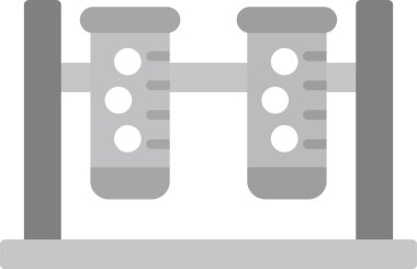 Web kullanımı için Test Tüpü Simgesi, Basit Vektör İllüstrasyonu