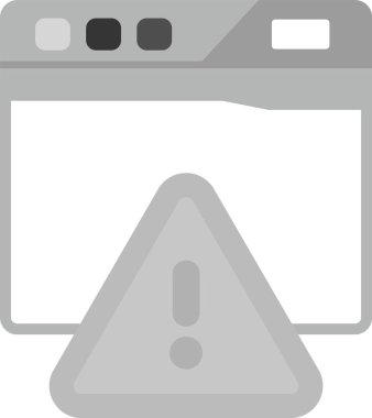 Bilgisayar monitörü. Web simgesi basit illüstrasyon