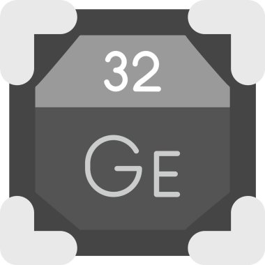 32 Germanium Simgesi, Web Kullanımı için Basit Vektör İllüstrasyonu