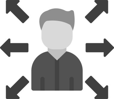 Web Kullanımı için Çoklu Görev Simgesi, Basit Vektör İllüstrasyonu