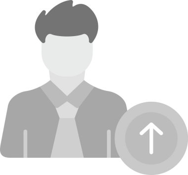 Web Kullanımı için Kullanıcı Gönderme Simgesi, Basit Vektör İllüstrasyonu