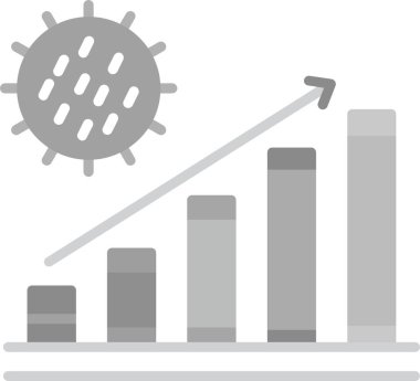 Web Kullanımı için İstatistiksel Simge, Basit Vektör İllüstrasyonu
