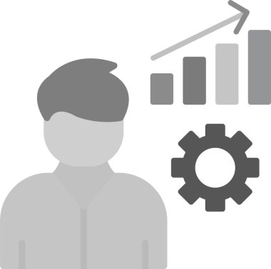 Web Kullanımı için Danışman Simgesi, Basit Vektör İllüstrasyonu
