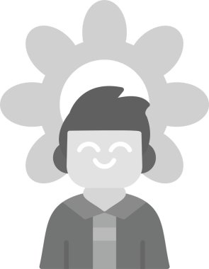 Web Kullanımı için İşlem Yöneticisi Simgesi, Basit Vektör İllüstrasyonu