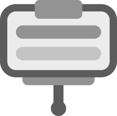 Web Kullanımı için Sunum Simgesi, Basit Vektör İllüstrasyonu