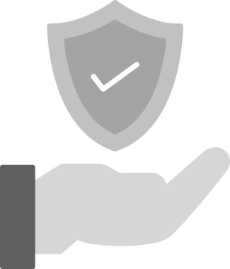 Web Kullanımı için Güvenlik Simgesi, Basit Vektör İllüstrasyonu