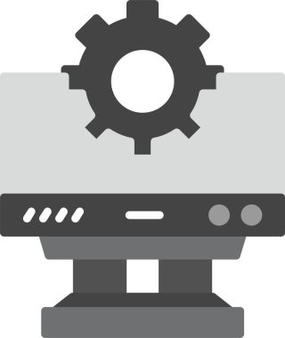 Web Kullanımı için Sistem Simgesi, Basit Vektör İllüstrasyonu