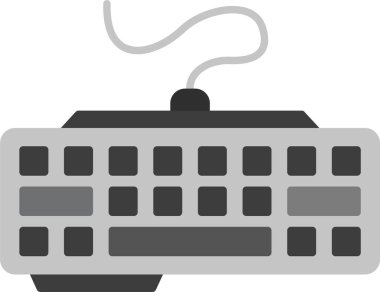 Web Kullanımı için Klavye Simgesi, Basit Vektör İllüstrasyonu