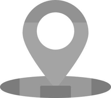 Web Kullanımı için Konum Simgesi, Basit Vektör İllüstrasyonu