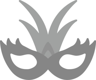 Web Kullanımı için Maske Simgesi, Basit Vektör İllüstrasyonu