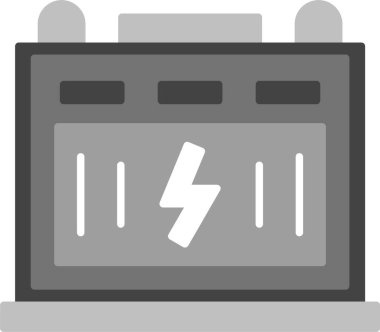 Web kullanımı için Batarya Simgesi, Basit Vektör İllüstrasyonu