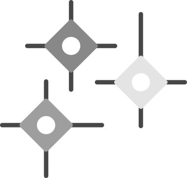 Web kullanımı için Enzim Simgesi, Basit Vektör İllüstrasyonu