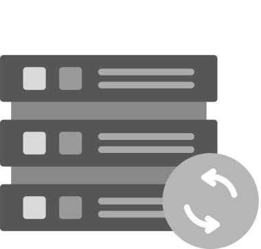 Web Kullanımı için Veri Simgesini Tazele, Basit Vektör İllüstrasyonu