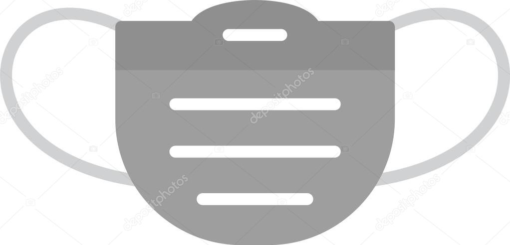 Medical Mask Icon, Simple Vector Illustration For Web Use