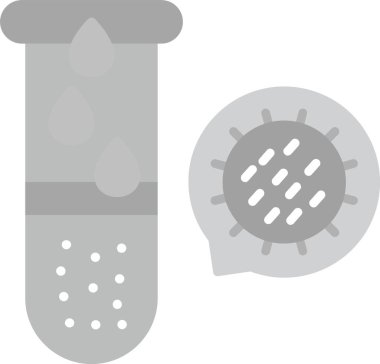 Web Kullanımı için Virüs Simgesi, Basit Vektör İllüstrasyonu