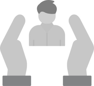 Danışman Simgesi, Web Kullanımı için Basit Vektör İllüstrasyonu