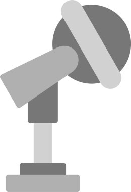 Web Kullanımı için Basit Vektör İllüstrasyonu Mikrofon Simgesi