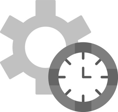 Web Kullanımı için En İyimser Zaman Simgesi, Basit Vektör İllüstrasyonu