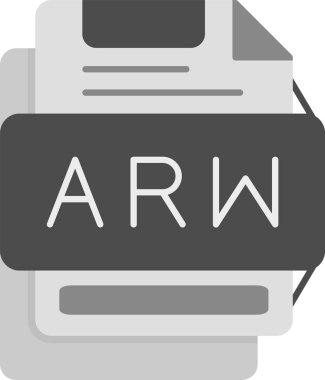 ARW Simgesi, Web Kullanımı için Basit Vektör İllüstrasyonu