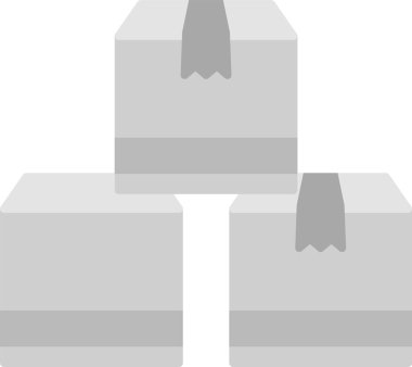 Web Kullanımı için Basit Vektör İllüstrasyonu Kutusu Simgesi