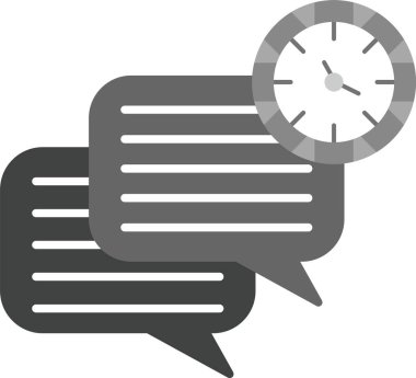 Web Kullanımı için Sohbet Simgesi, Basit Vektör İllüstrasyonu