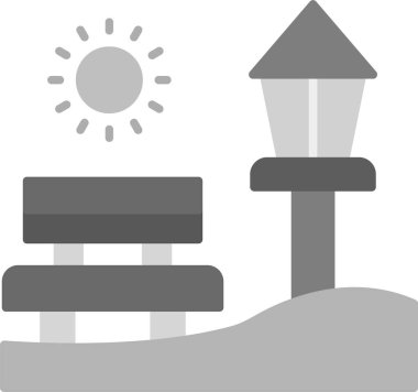 Web Kullanımı için Şehir Simgesi, Basit Vektör İllüstrasyonu