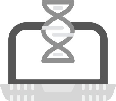 Web kullanımı için Laptop Simgesi, Basit Vektör İllüstrasyonu