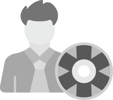 avatar man kullanıcı simgesi ana hatlar biçiminde