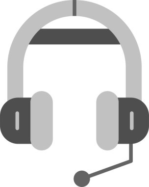 Kulaklık simgesi. Kulaklık basit illüstrasyon vektör web simgesi